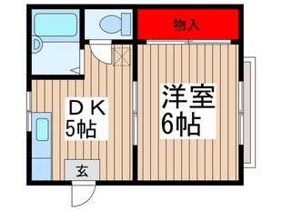 ロータスハイツ Ａ．Ｂの物件間取画像